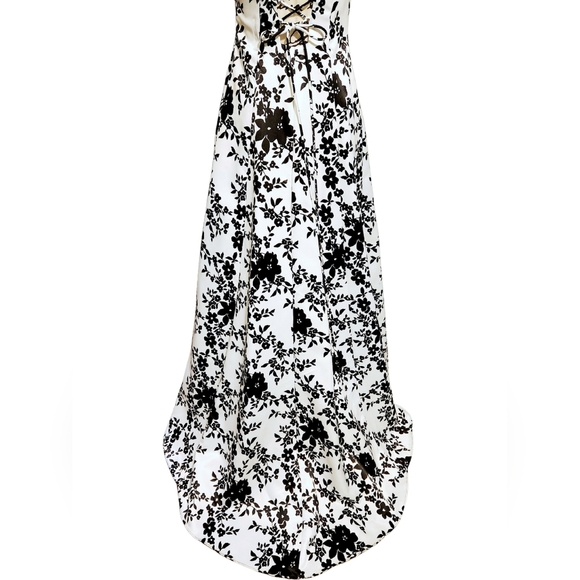 Blondie Nites Black and White Strapless Dress - Picture 8 of 11